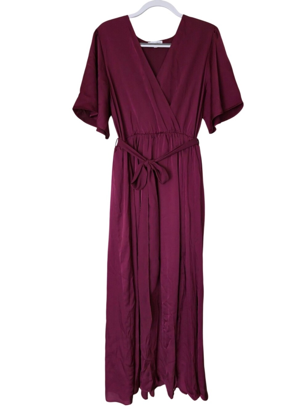 Baltic Born Wrap Maxi Dress Burgundy
